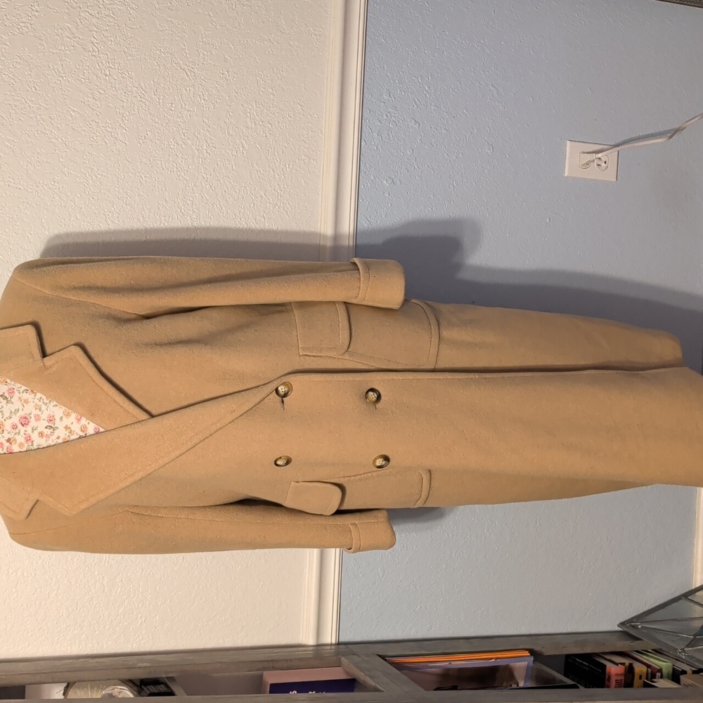 Stunning Coat! Elegant Tan Camel Women's Long Outercoat - Royal, Vintage Piece ! - Picture 7 of 16